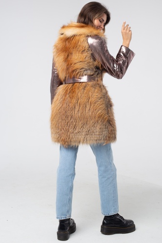 Куртка из меха лисицы Gold Fox комбинированная фото 9